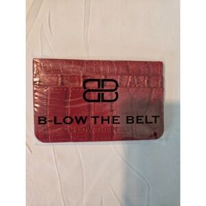 New B-Low The Belt Croc Card Case (Red)